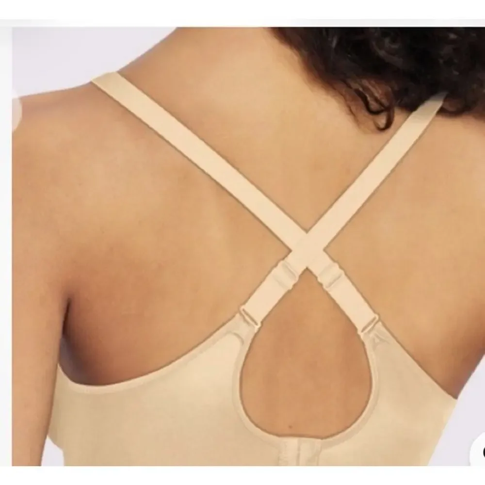 Bali Passion Comfort Back Smoothing Light Lift Lace Underwire Bra Ivory 34D